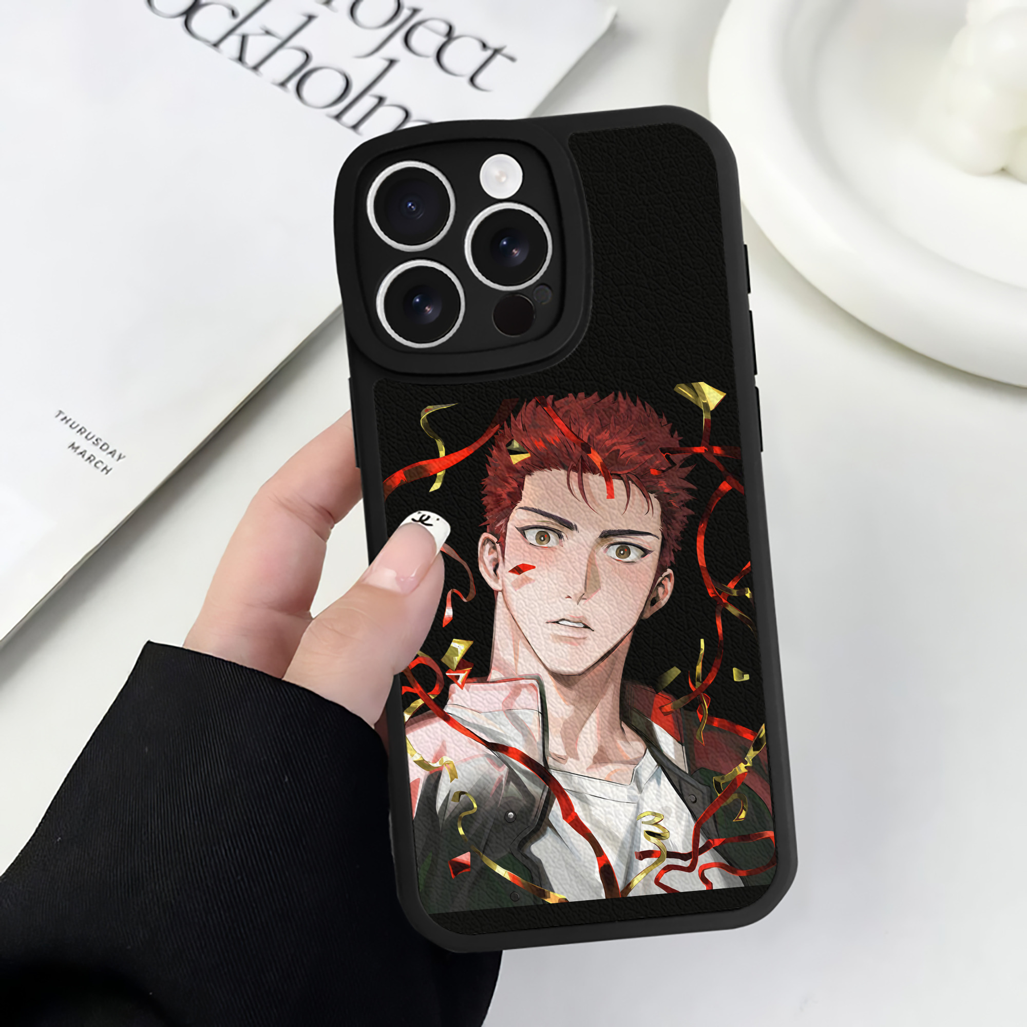 （画像用） SLAM DUNK／スラムダンク 【iPhone 16シリーズ対応】シリコンスマホケース（レザー調） 材質：シリコン